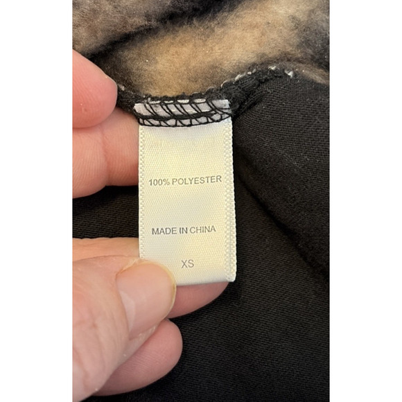 Koolaburra By Ugg Women's Leopard Fleece 1/4 Zip XS Teddy Bear Cozy Warm Winter - Picture 9 of 12